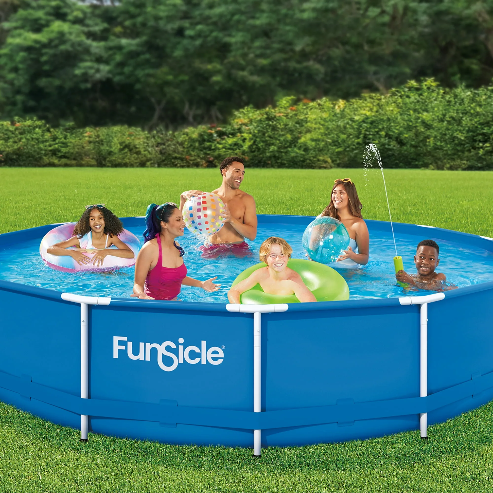 14ft Activity Above Ground Metal Frame Swimming Pool