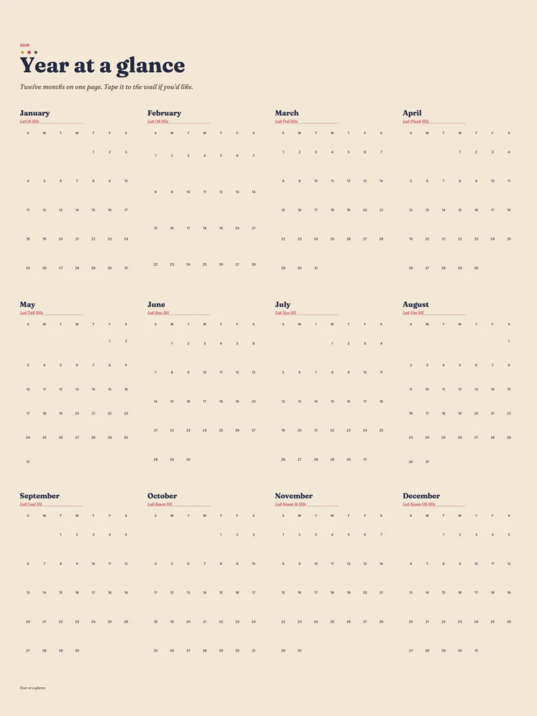 2026 Print Hmong Planner preview 1