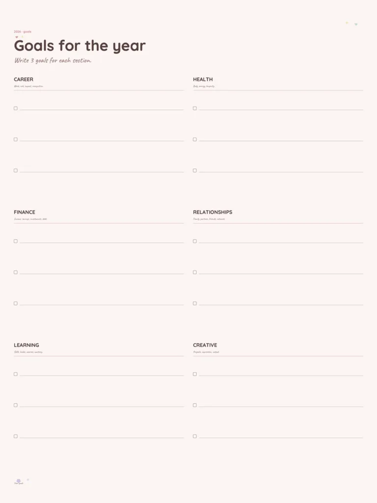 2026 Print Kawaii Planner preview 1
