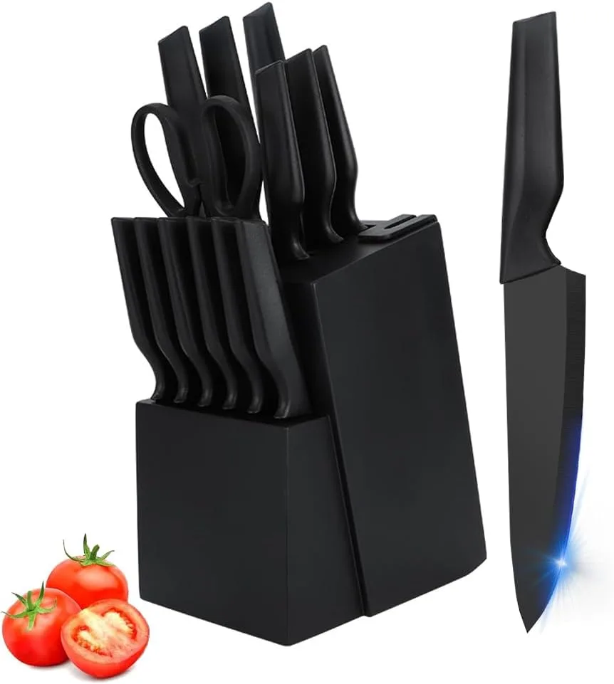 14-Pc Knife Set with Block Self Sharpening
