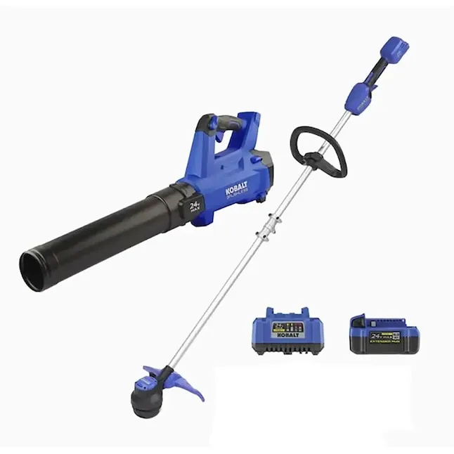 Kobalt Cordless Battery String Trimmer and Leaf Blower Combo Kit