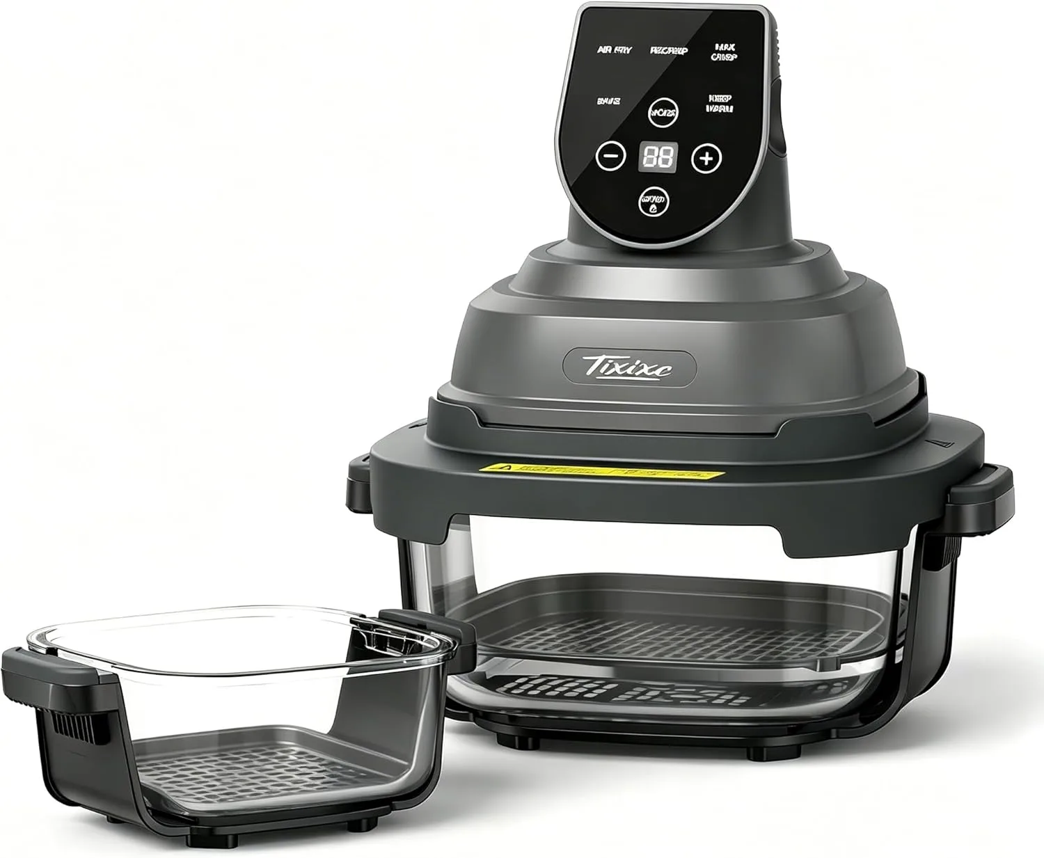 5-in-1 Glass Air Fryer, Portable Countertop Cooker