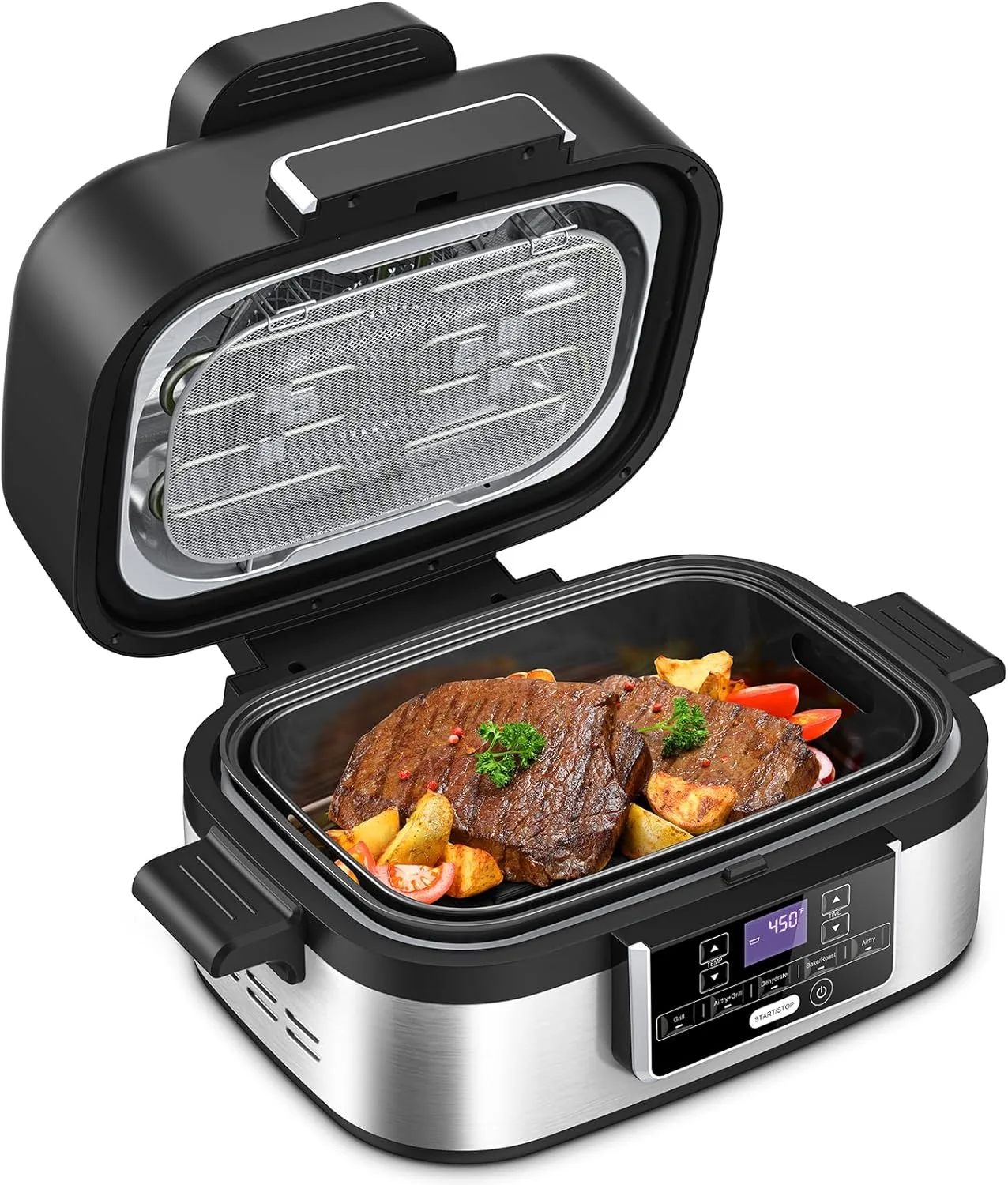 5-IN-1 Electric Smart Air Fryer Grill Combo
