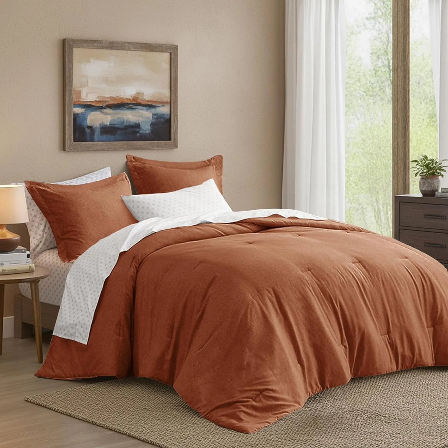 7-Piece Full Size Comforter Bedding Set