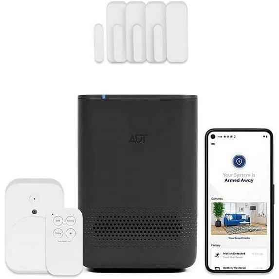 Wireless Home Security System with Entry Sensors, Motion Detector