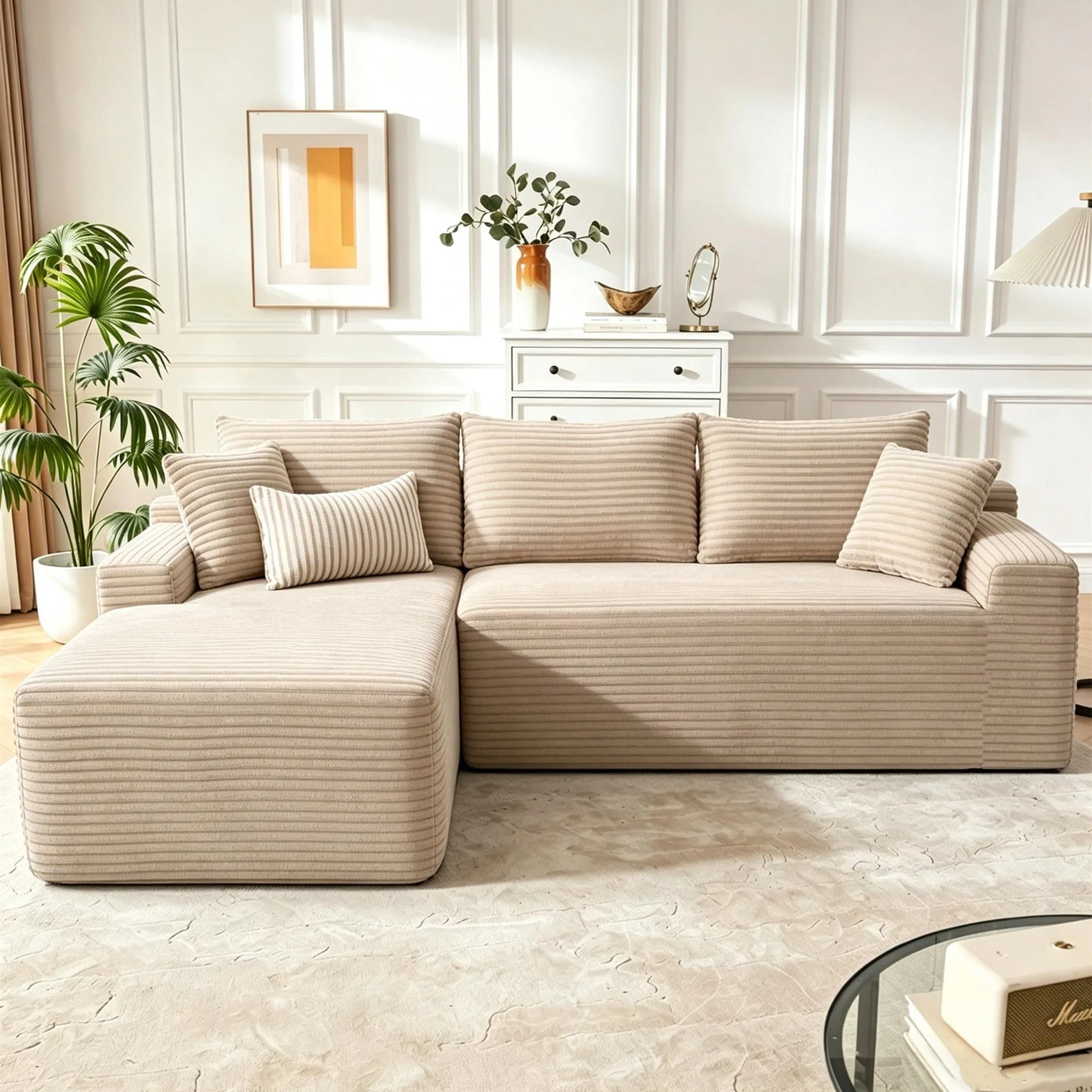 Cloud Sectional Boneless Modular L-Shaped Sofa