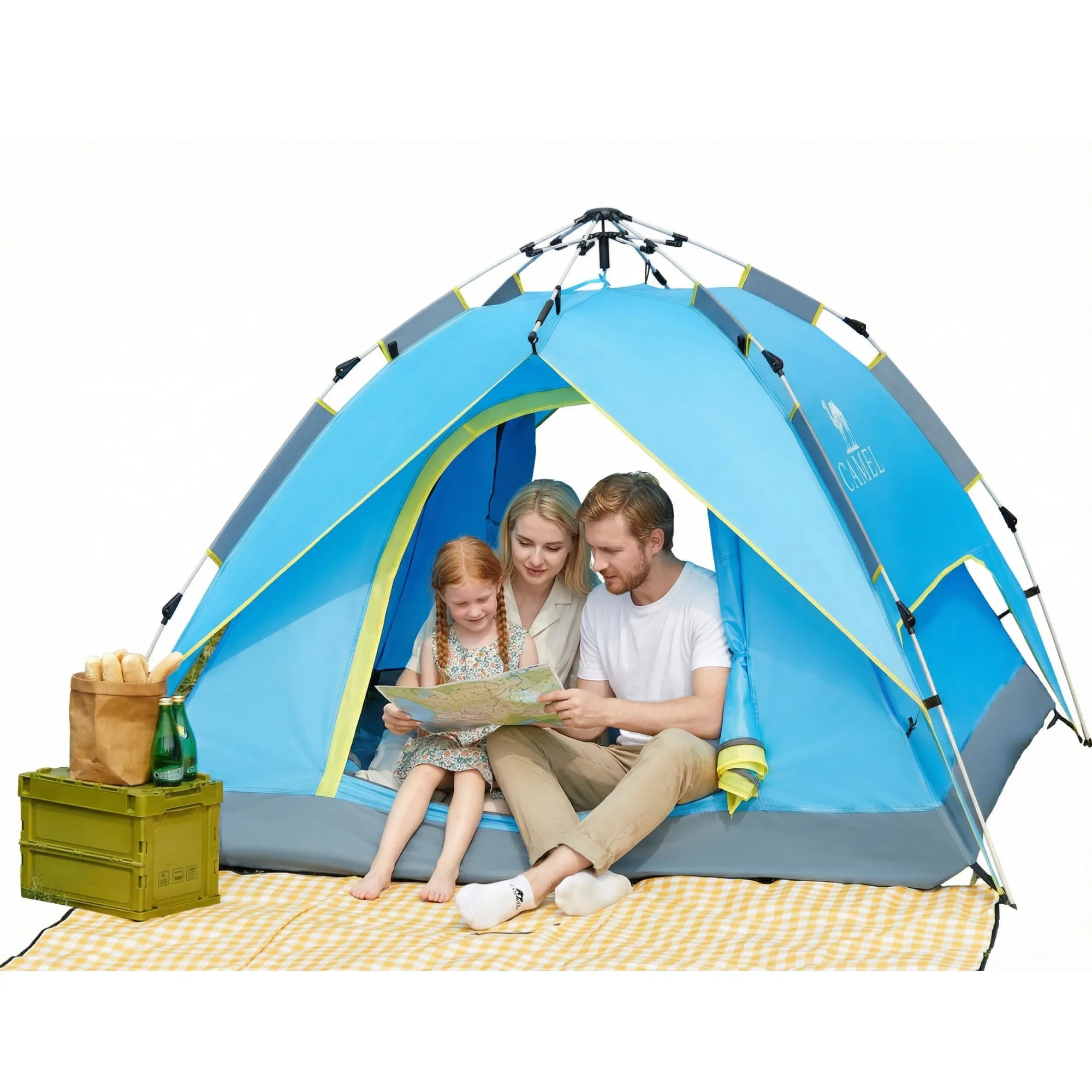 Waterproof 3-4 Person Pop Up Dome Tent