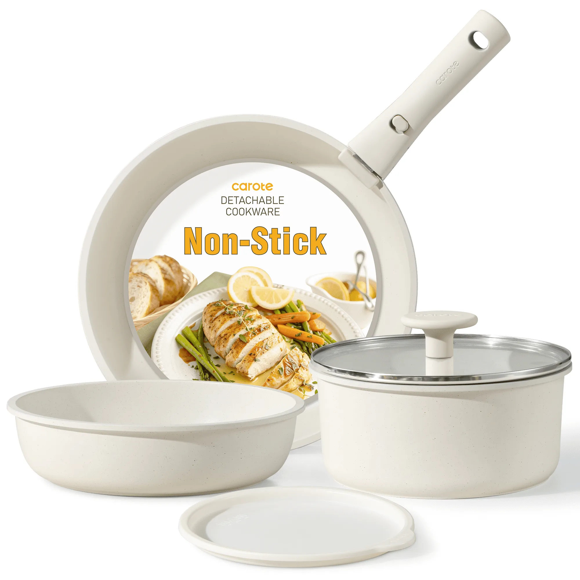 Carote 6 Pcs Nonstick Pots and Pans