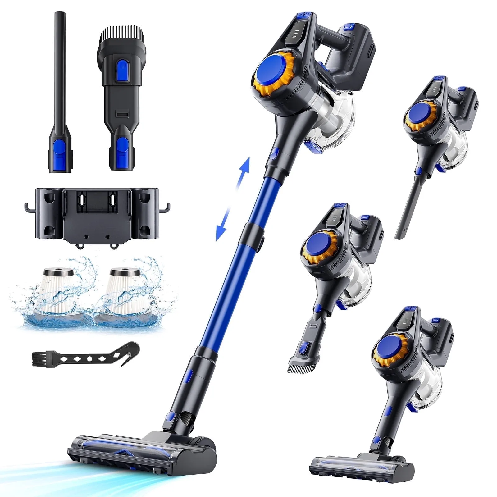 Cordless Rechargeable Vacuum Cleaner, 50 mins Run time
