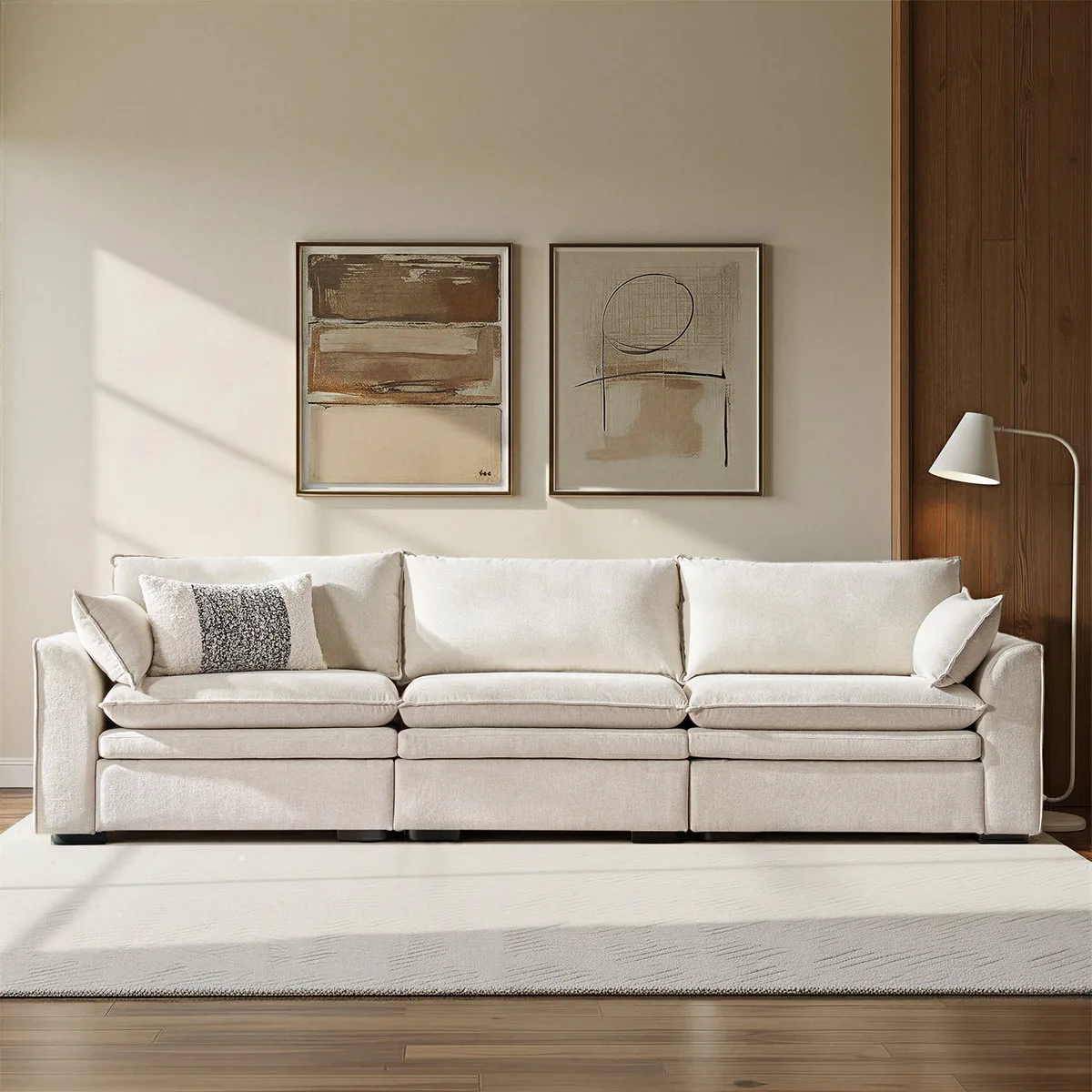 3-Piece Oversized Modular Sofa