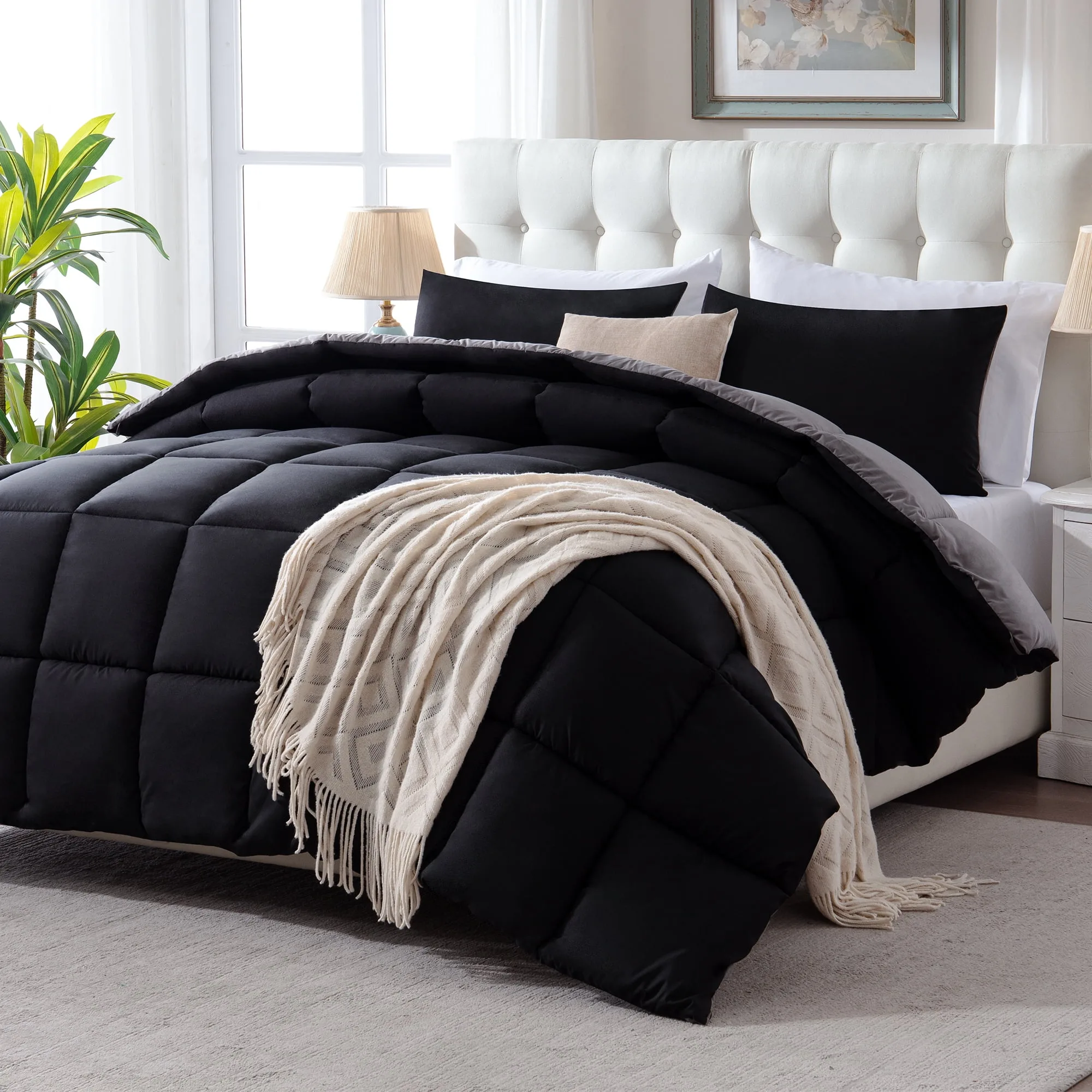 Queen Size Comforter 3-Piece Comforter Set