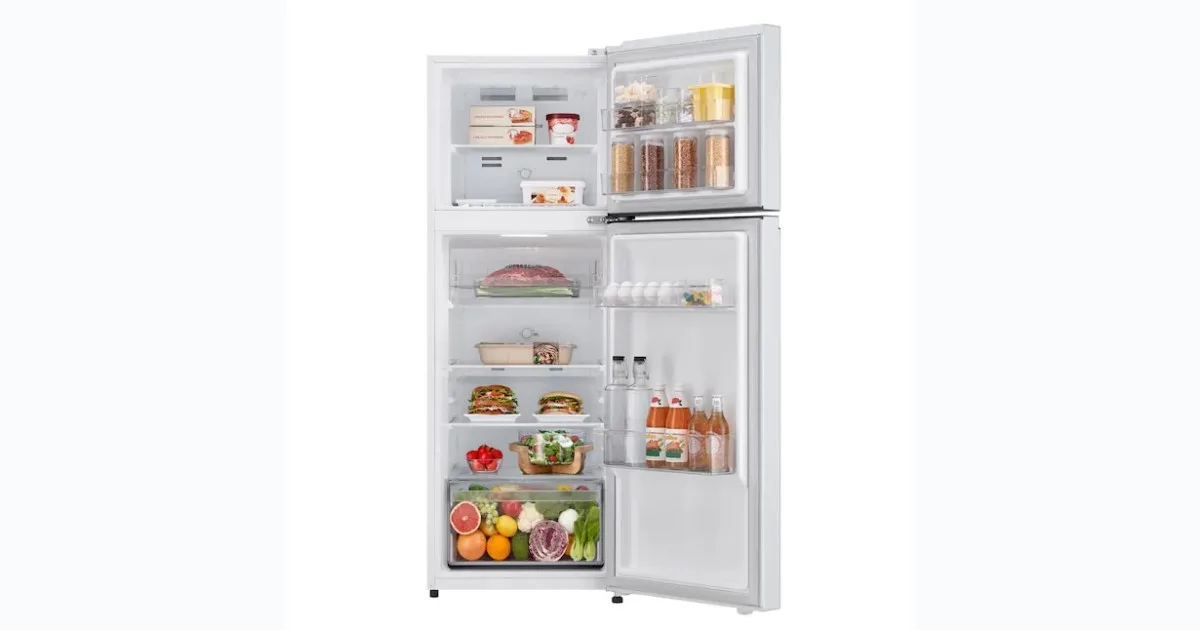 LG 8.6-cu ft Counter-Depth 22-in Wide Top-Freezer Refrigerator