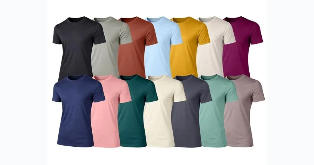 8-Pack Assorted Men’s Short Sleeve Tees (Sizes, M-3XL)