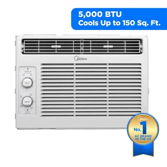 5,000 BTU 150 Sq ft Mechanical Window Air Conditioner