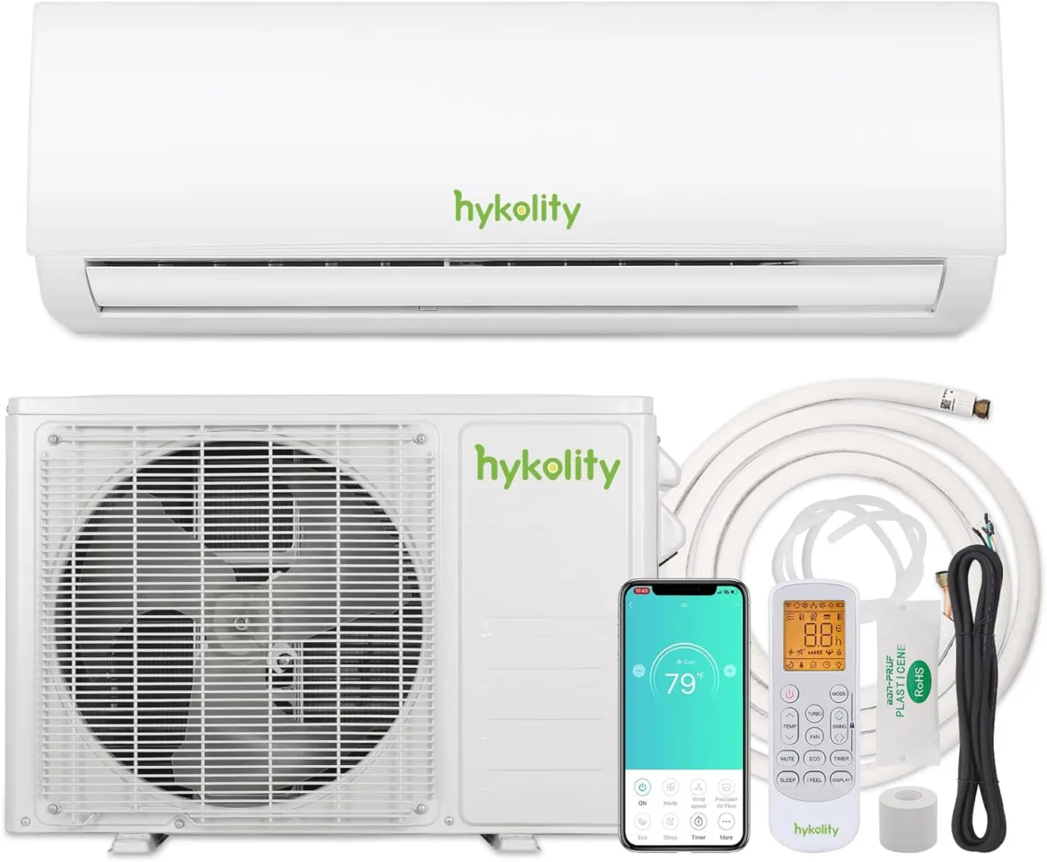 Wifi Enabled 12,000 BTU Mini Split Air Conditioner & Heater