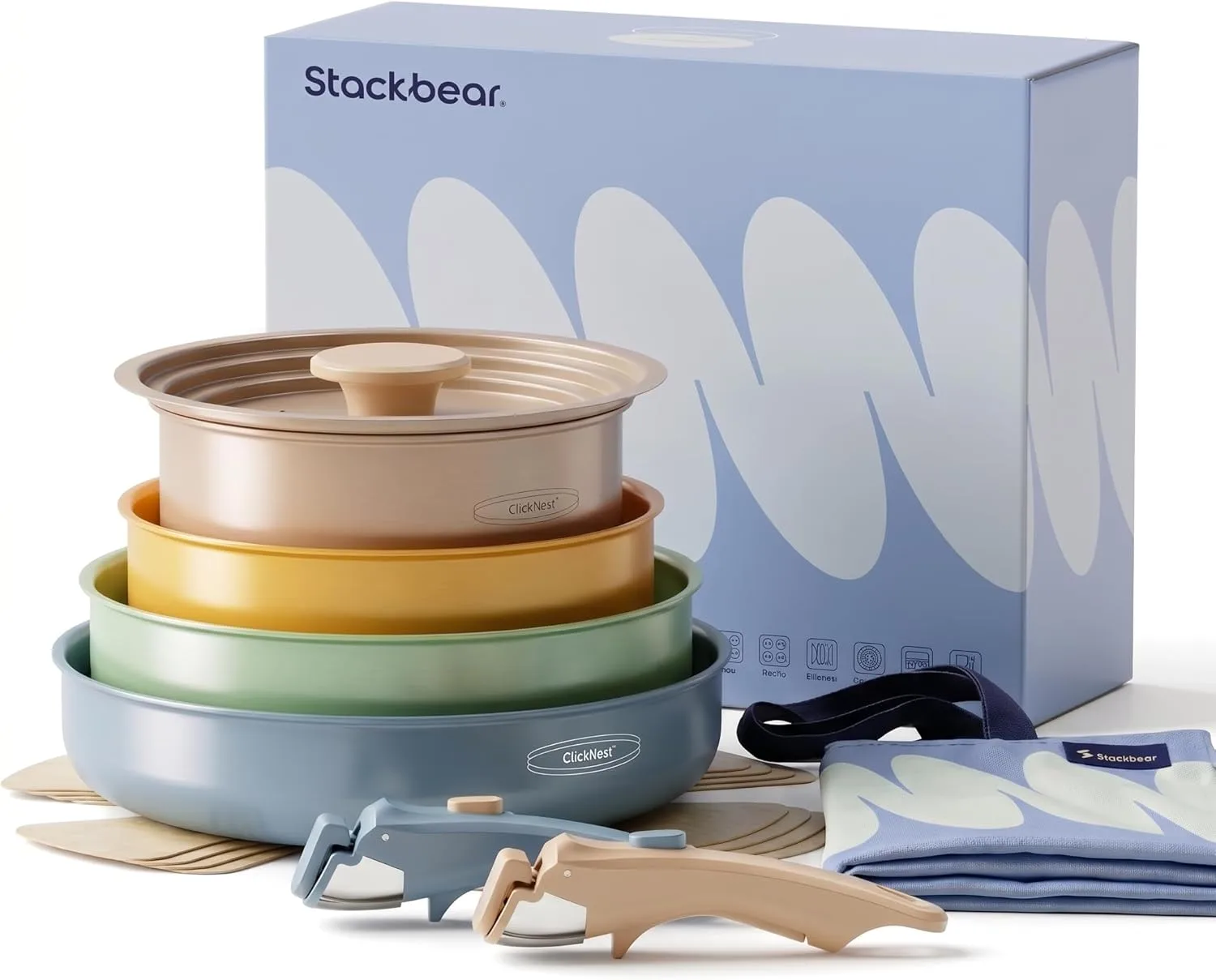 12-pc Pots and Pans Non Stick Cookware Set