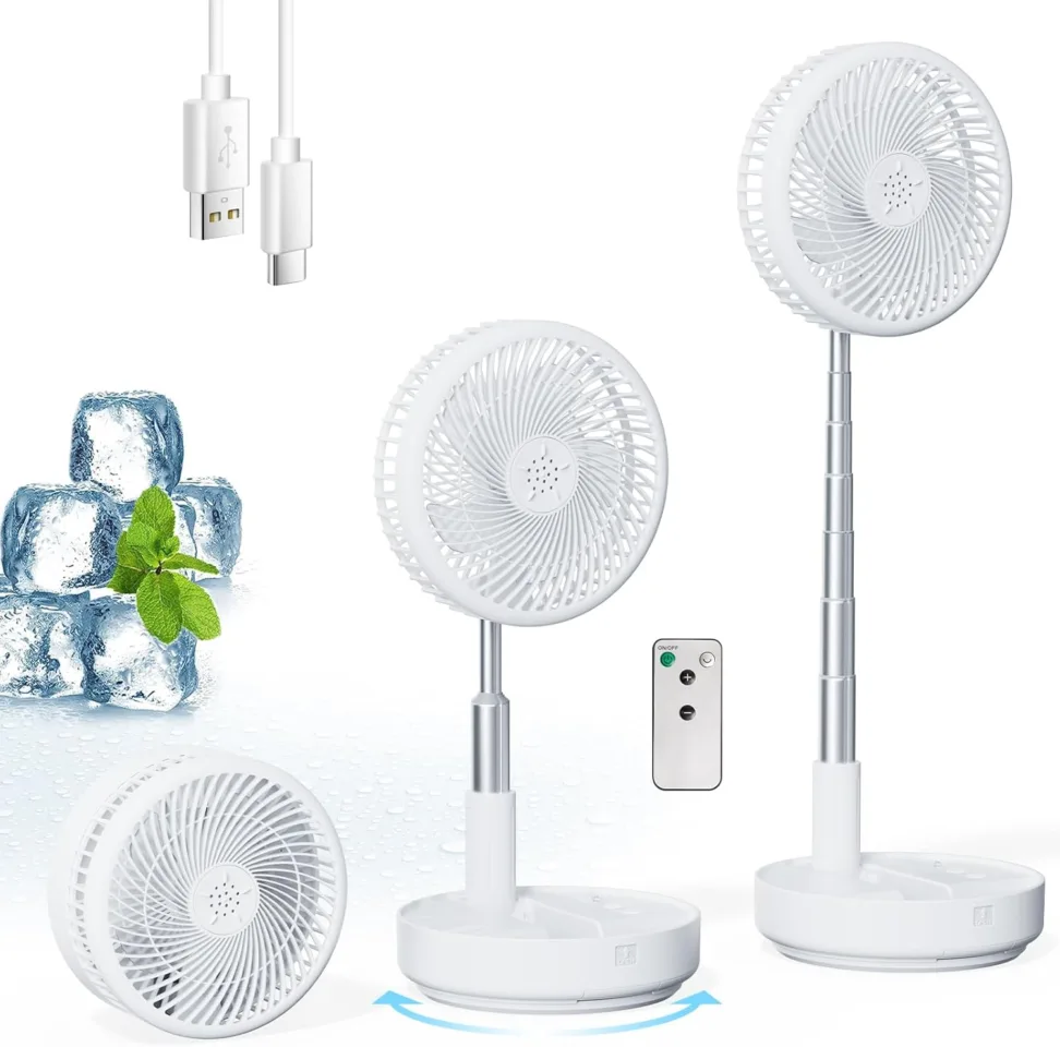 Portable Oscillating Rechargeable Fan