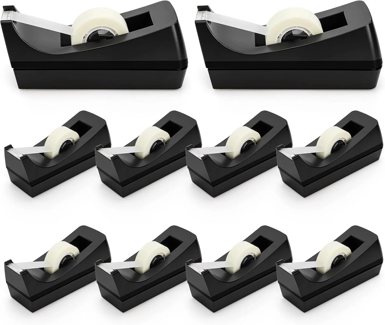 10-Pack Desktop Tape Dispenser