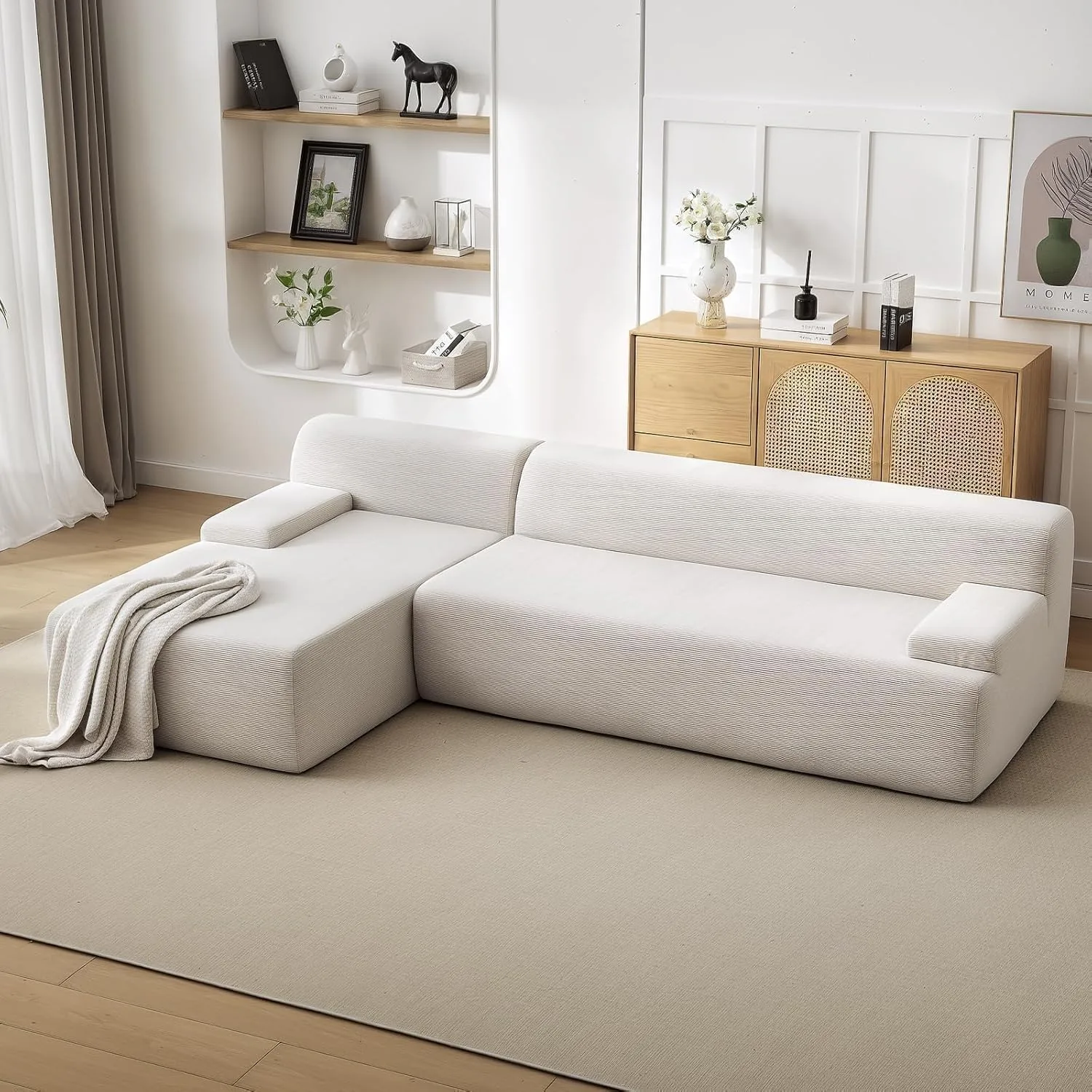 Oversized Corduroy Cloud Sectional