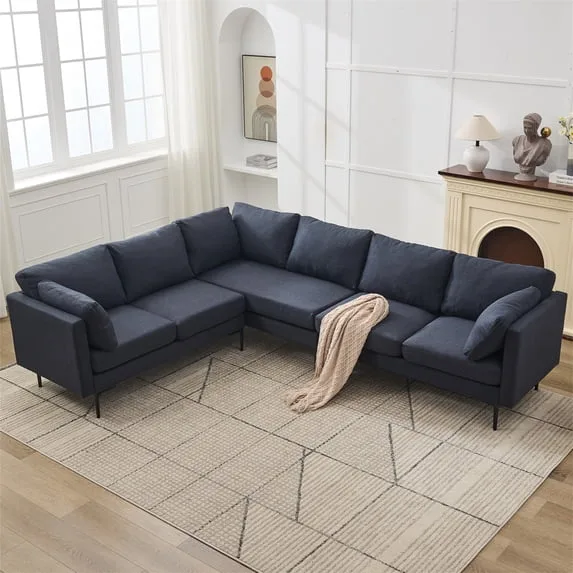 6-Seater L Shaped Sectional Sofa