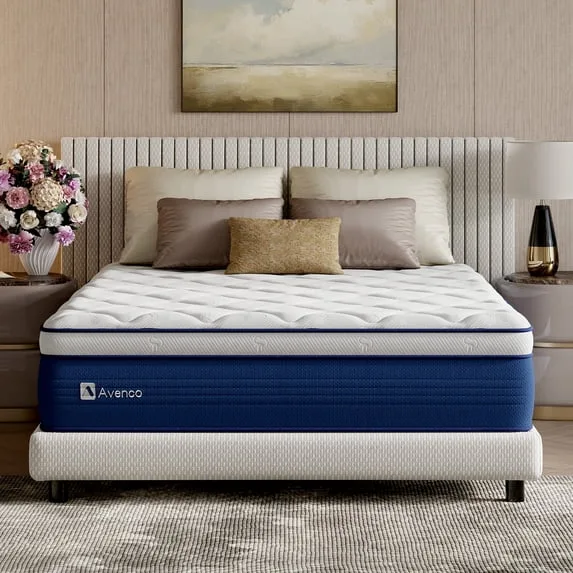 12″ King Size Medium Firm Support Hybrid Mattress