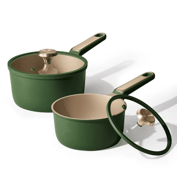 2QT & 2.5QT Nonstick Saucepan Set with Lids