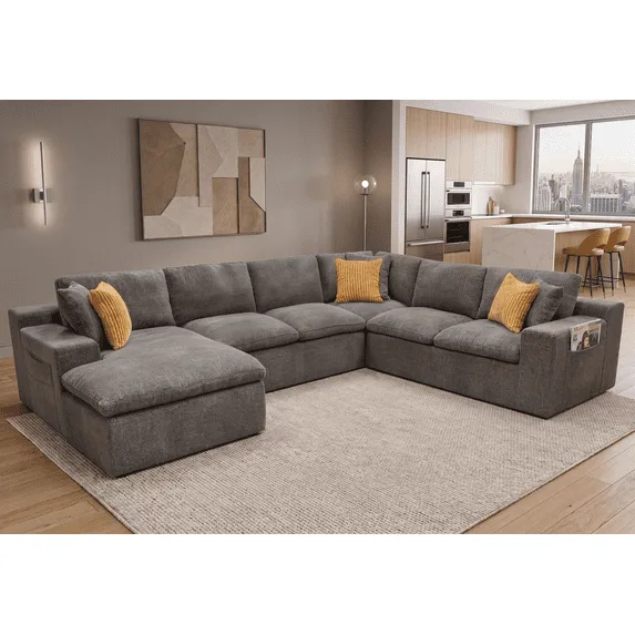 Oversized Cloud Couch Modular Sectional Sofa