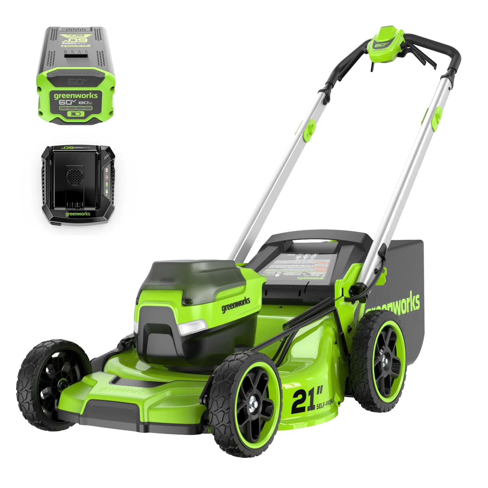 SELF PROPELLED LAWN MOWER with Battery & Rapid Charger