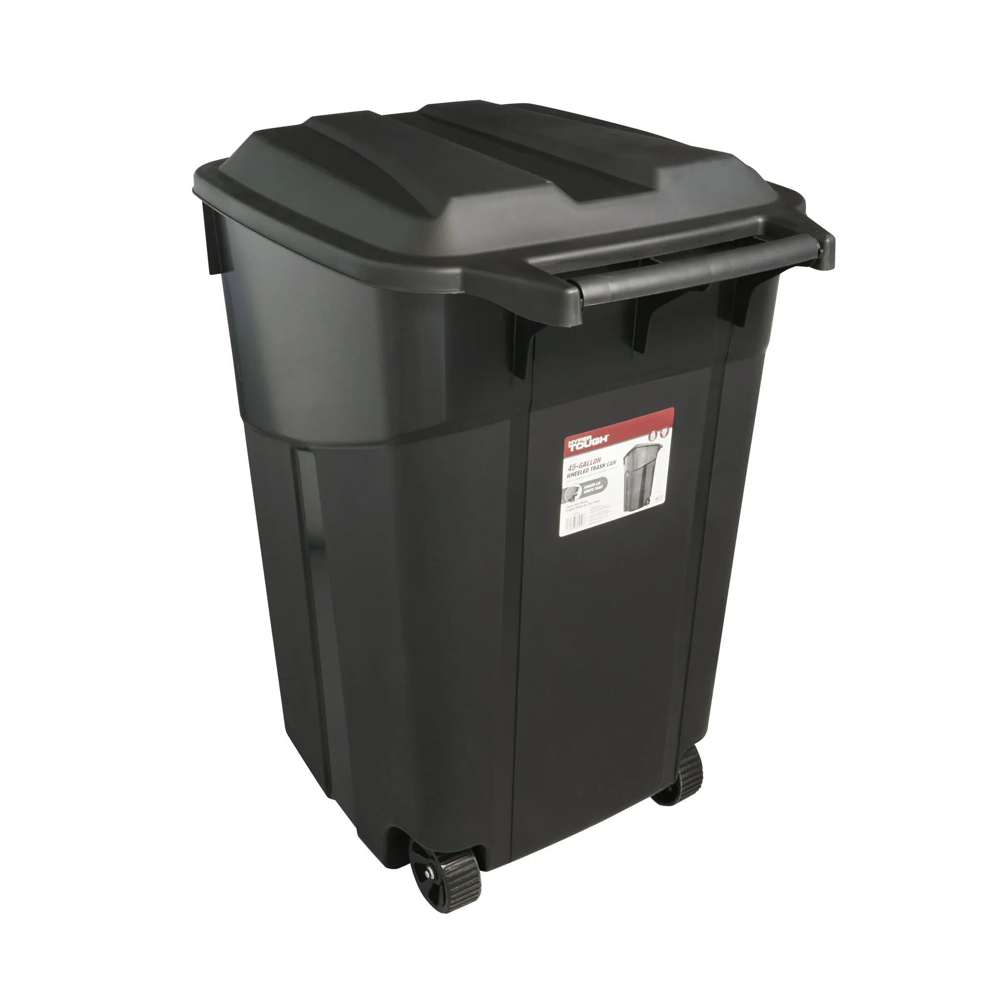Hyper Tough 45 Gallon Wheeled Heavy Duty Plastic Garbage Can