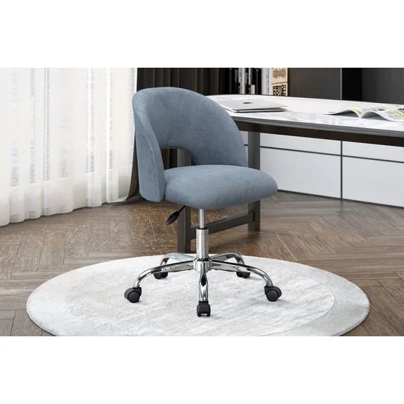 Fabric Upholstered Open Back Office Chair