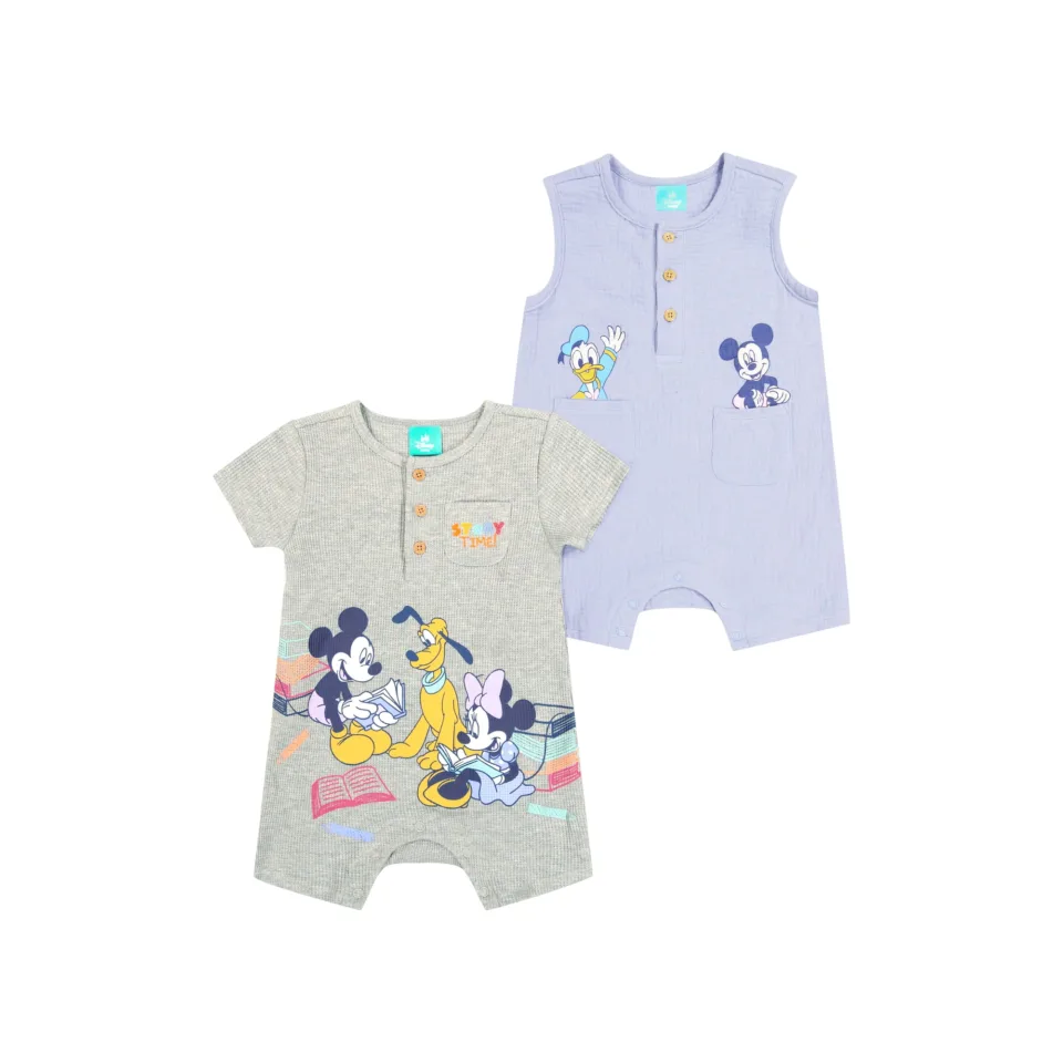 2 Pack Baby Rompers