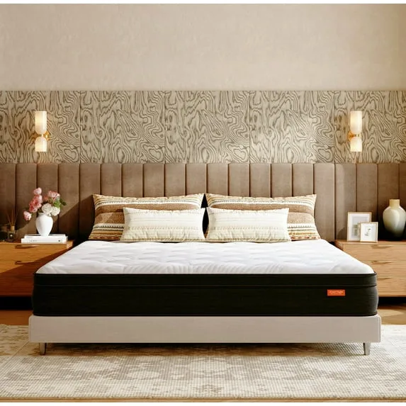 King Cooling Gel Memory Foam Medium Firm Hybrid Mattress