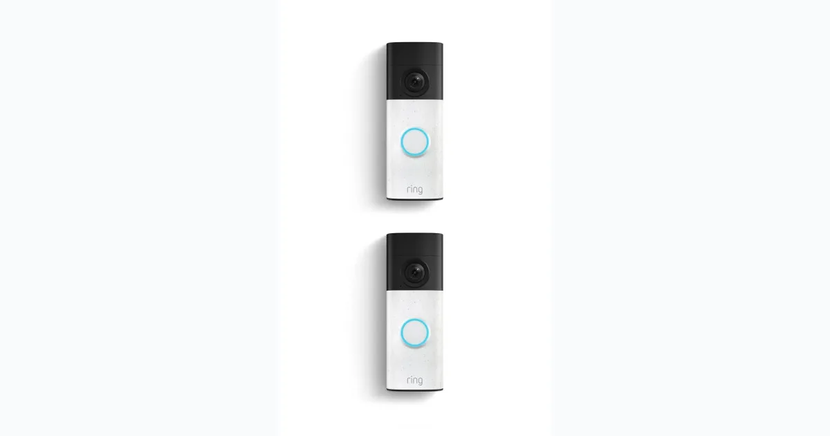 2-Pack Ring Battery Doorbell (newest model)