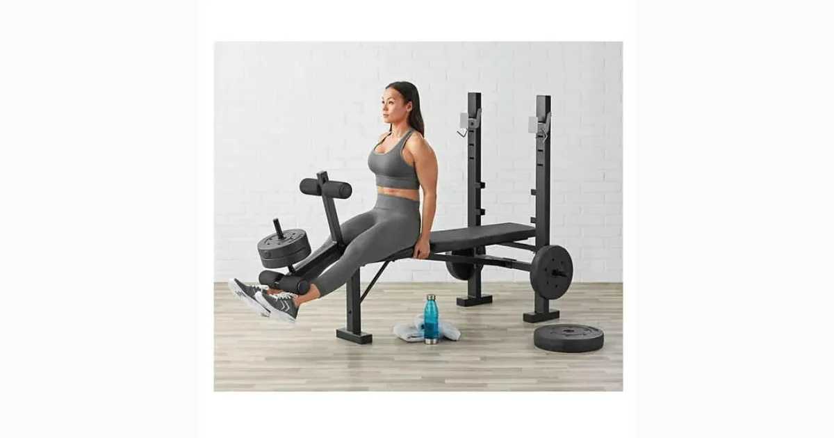 Standard Bench & Rack Combo with Leg Press