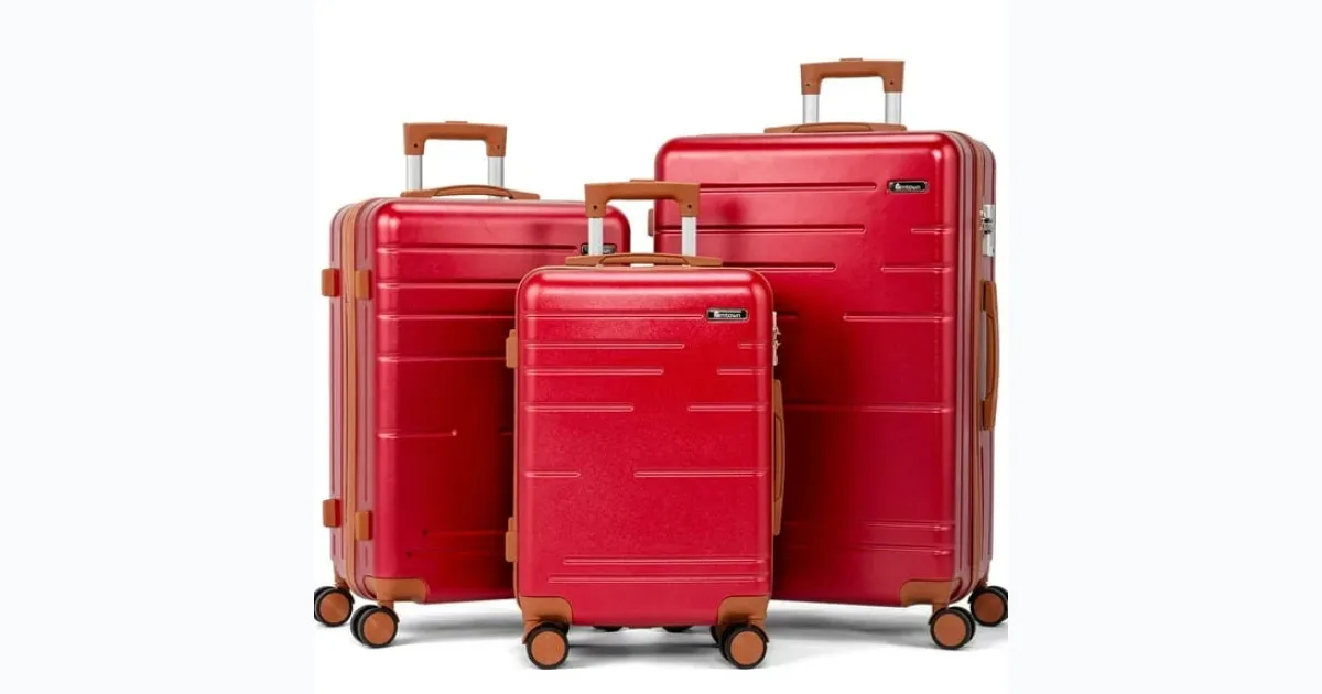 3-piece hardside luggage set