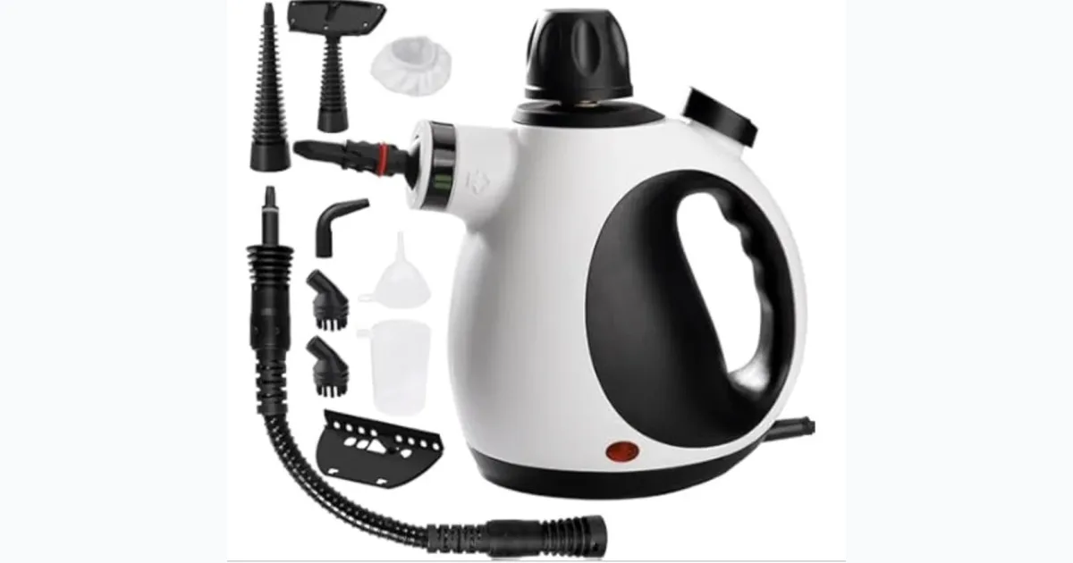 Handheld Steam Cleaner w/ 10 Accessories