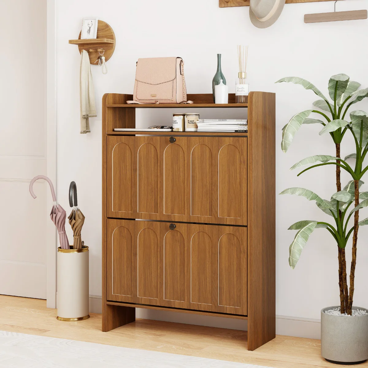 16-Pair Shoes Storage Cabinet