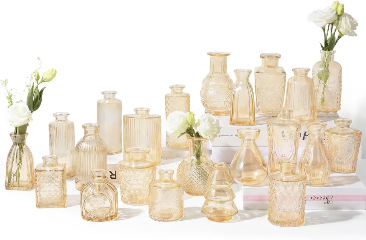 22-pack Glass Bud Vases Mini Flower Vases