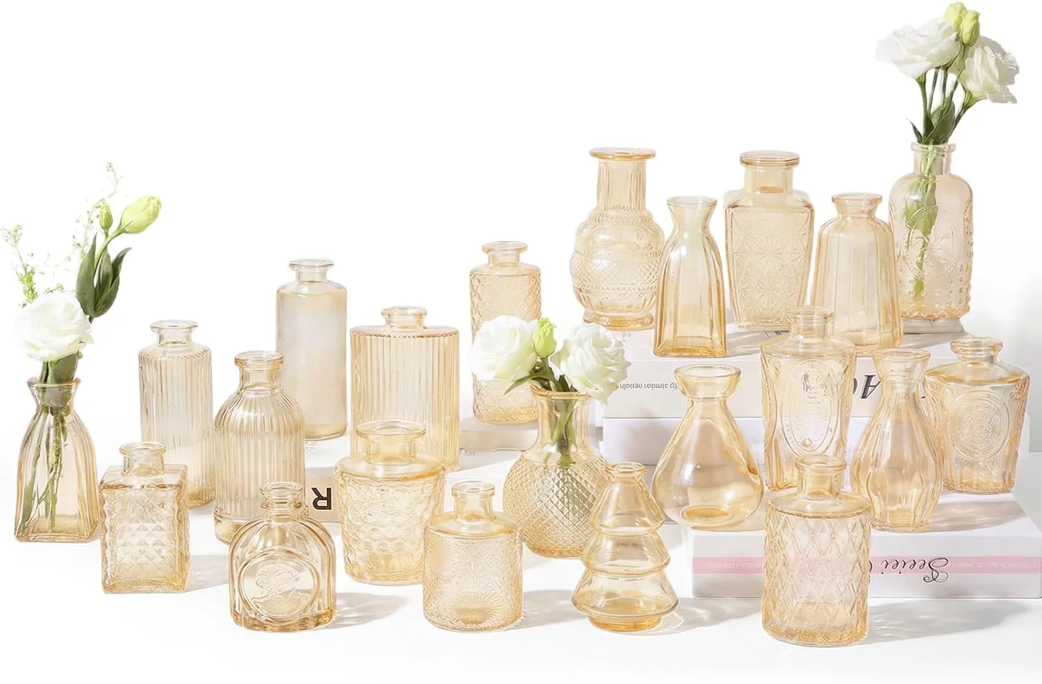 22-pack Glass Bud Vases Mini Flower Vases