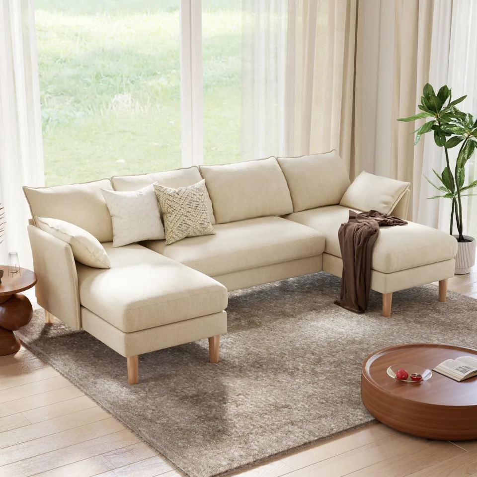 U-Shape Sectional Sofa with Chaise