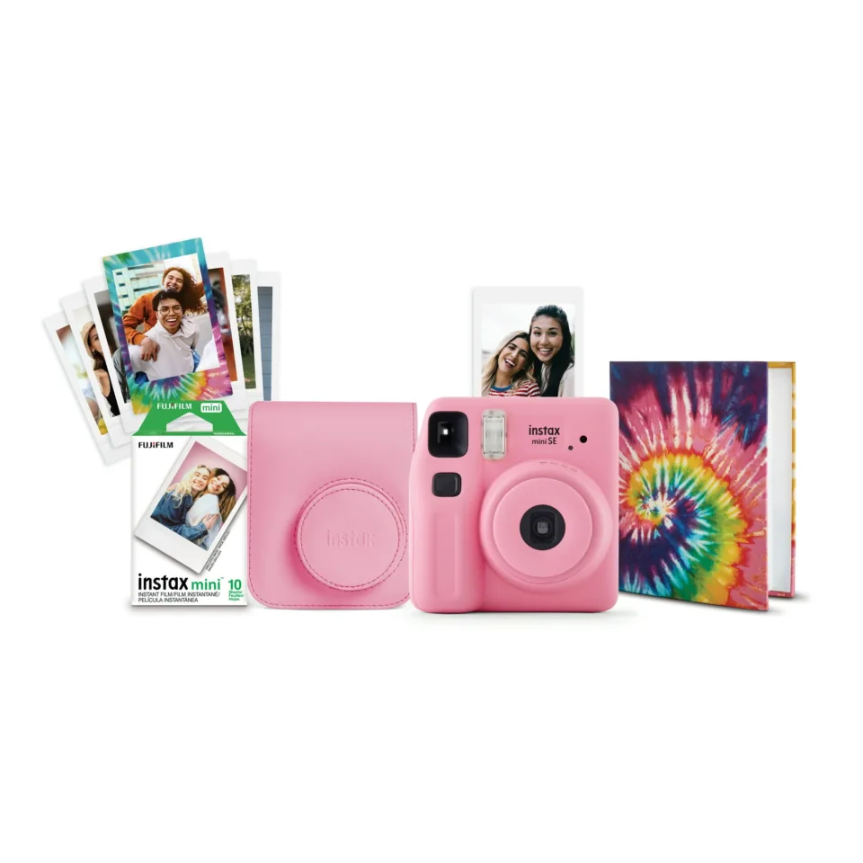 Fujifilm instax Mini SE Instant Camera with Case Bundle