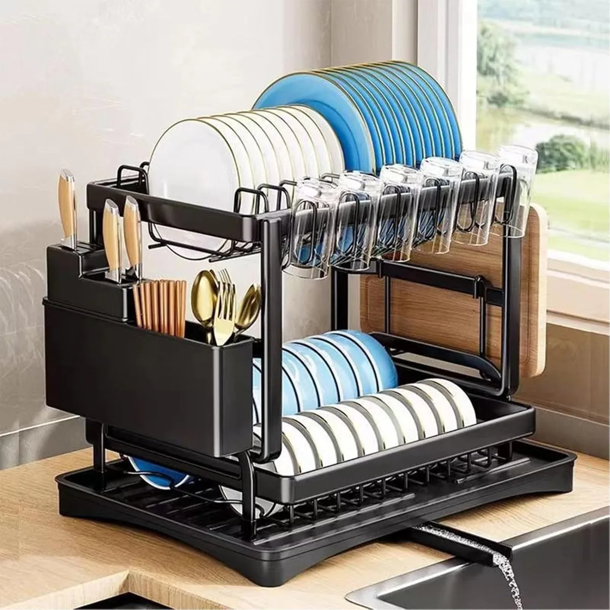 2-Tier Dish Rack