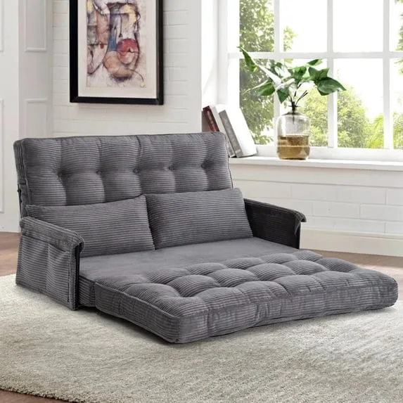 5-Position Foldable Lazy Sofa Sleeper Bed