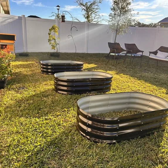 3-pack Metal Raised Garden Bed