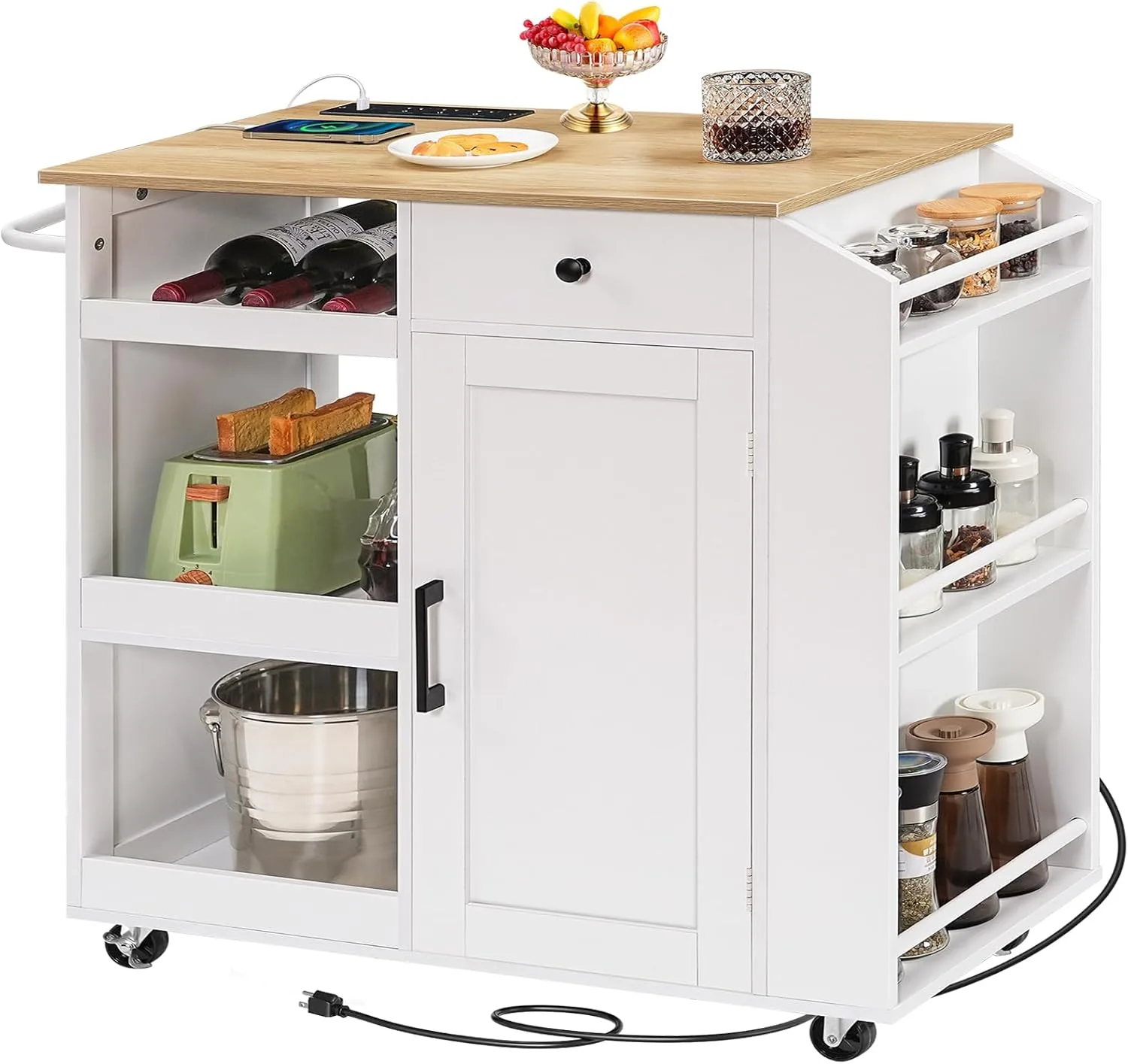Kitchen Island with Power Outlet