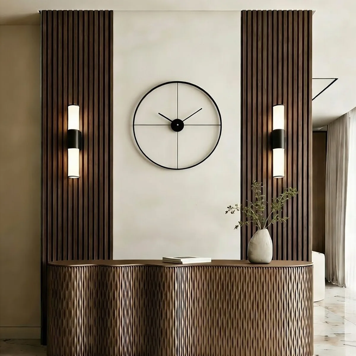 4 pack Acoustic Wood Slat Wall Panels box