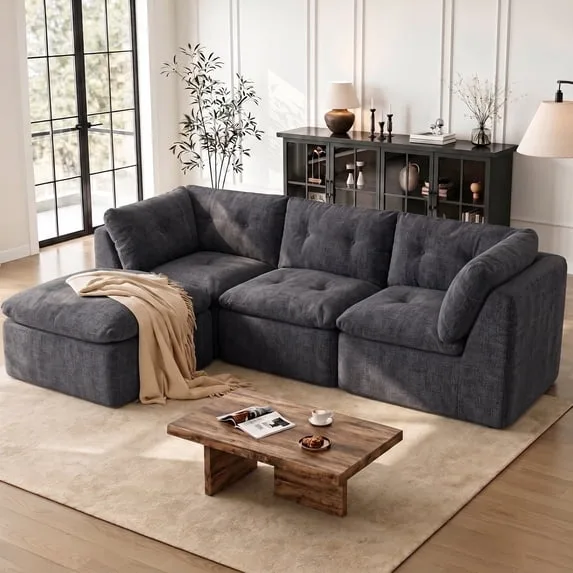 Oversized Modular Boneless Couch
