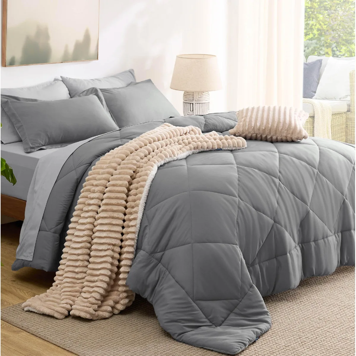 7-piece Reversible Comforter Set