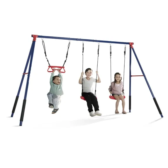 Metal 3-Piece Swing Set