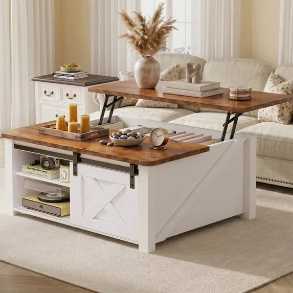 Lift Top Coffee Table with Hidden Storage